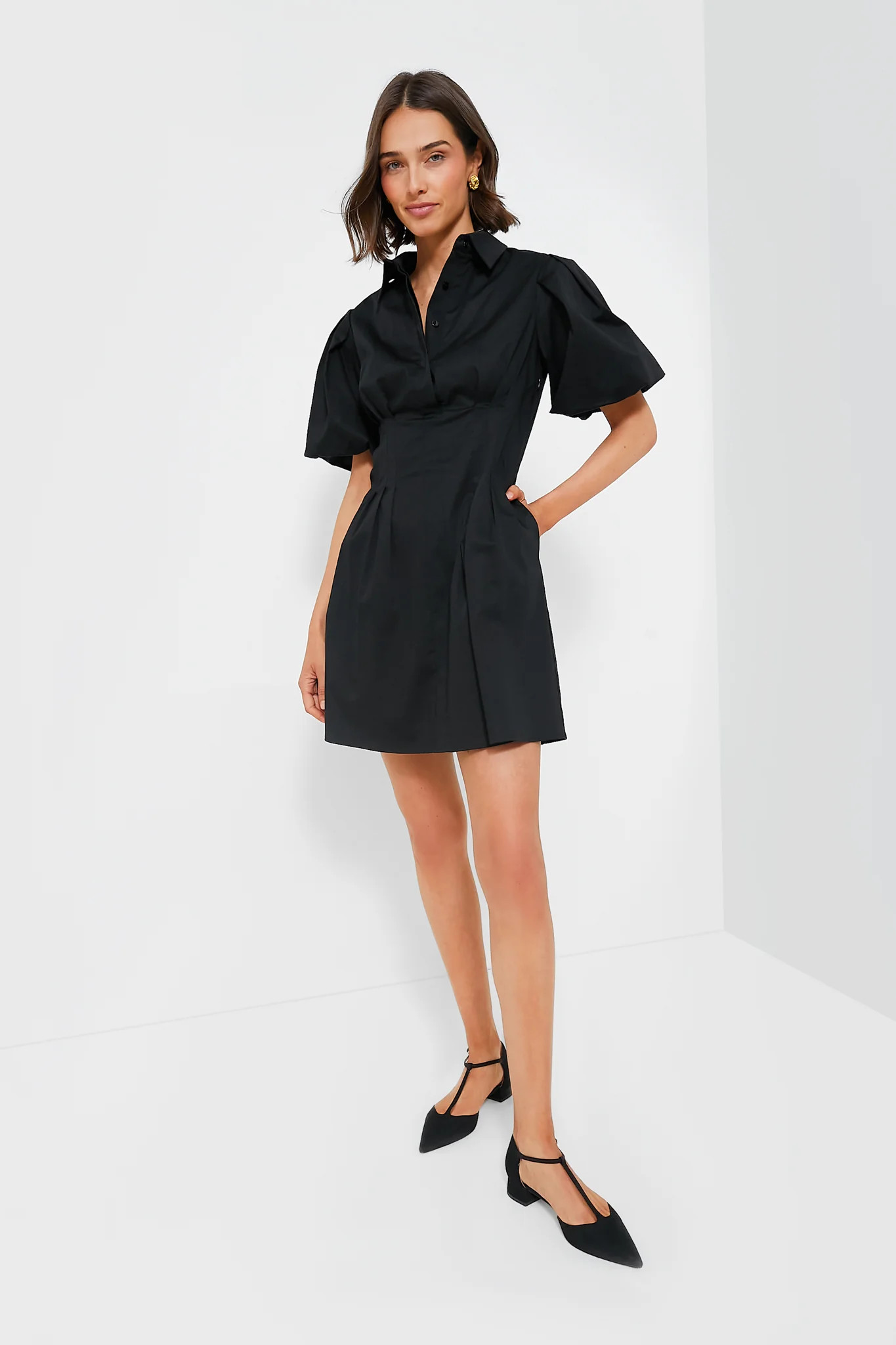 Black Mini Delaney Dress | Tuckernuck (US)