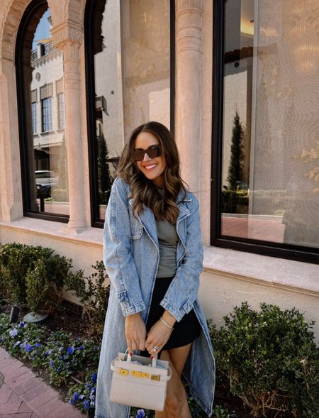Spring style inspo! Tagging similar trench. Wearing small in everything 
