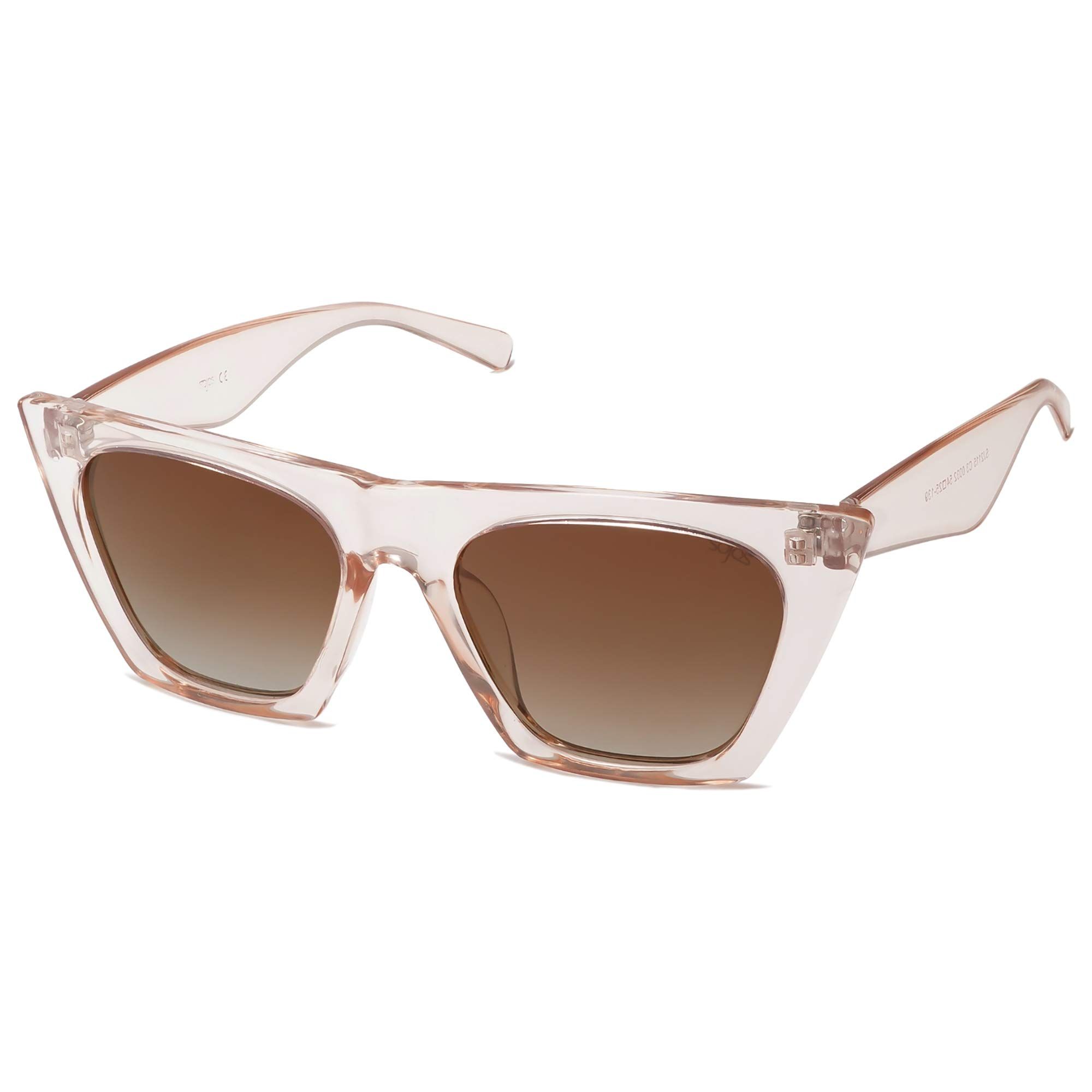 SOJOS Vintage Cateye Polarized Women Sunglasses Trendy Oversized Frame SJ2115 | Amazon (US)