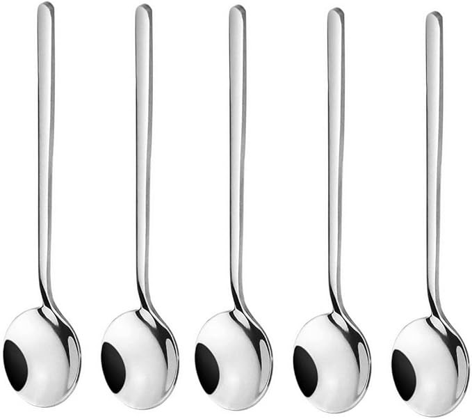 10 Pack Espresso spoons 18/10 Stainless Steel Teaspoons Set for Coffee Sugar Dessert Cake Ice Cre... | Amazon (US)