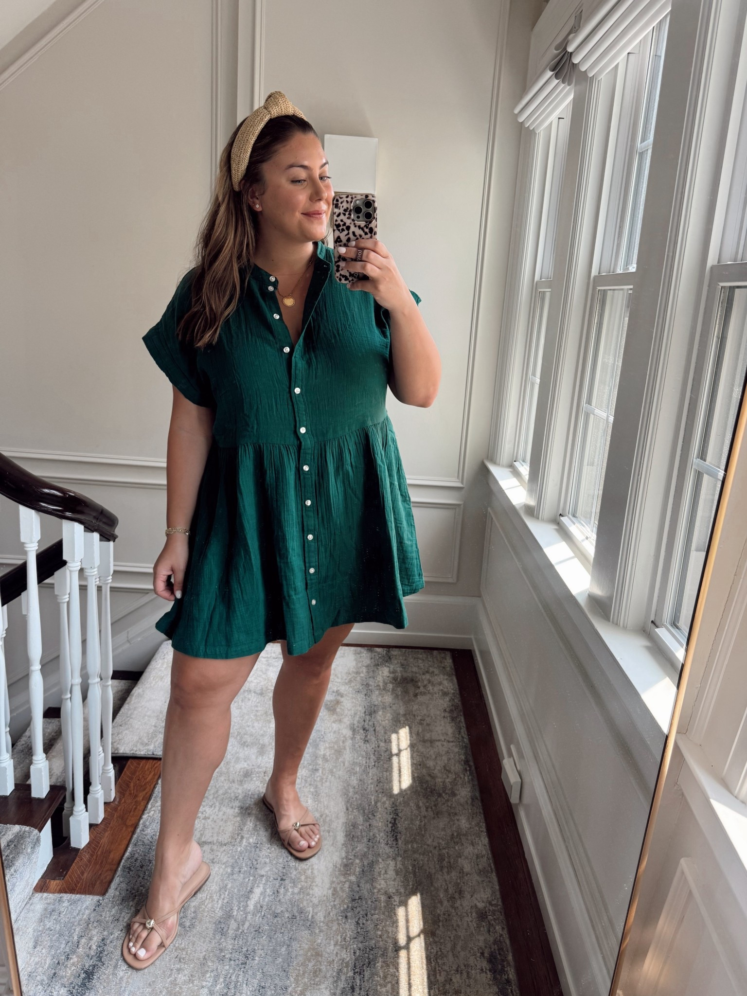 Loved this dress so much in pink, I had to get it in green! Wearing size XXL Tall. 

#LTKSeasonal #LTKMidsize #LTKStyleTip