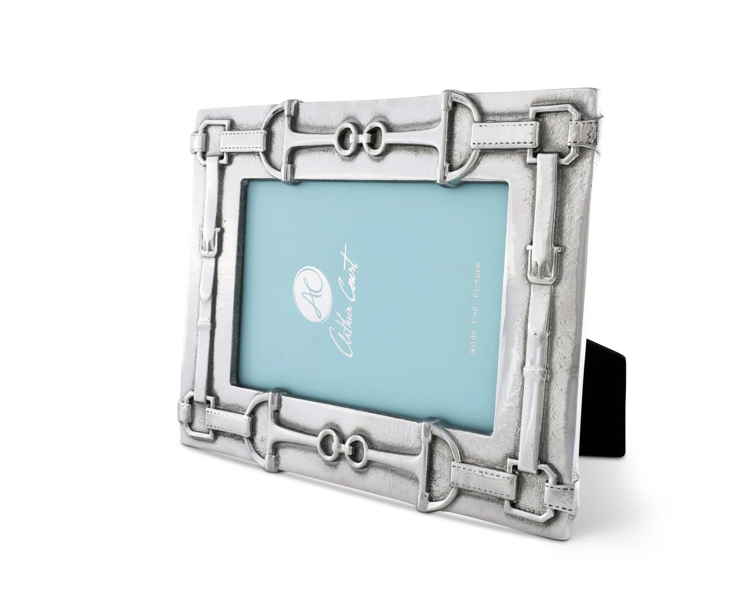Equestrian Silver Metal Embossed Picture Frame | Wayfair North America