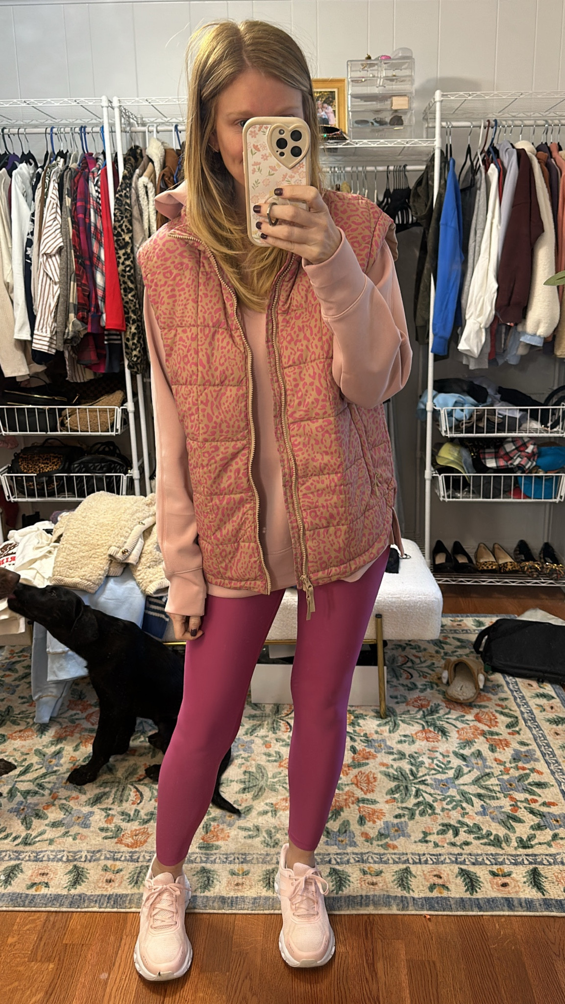 Saturday style - lots of mixed pink from Walmart and Target! 
In a M in all of it. 