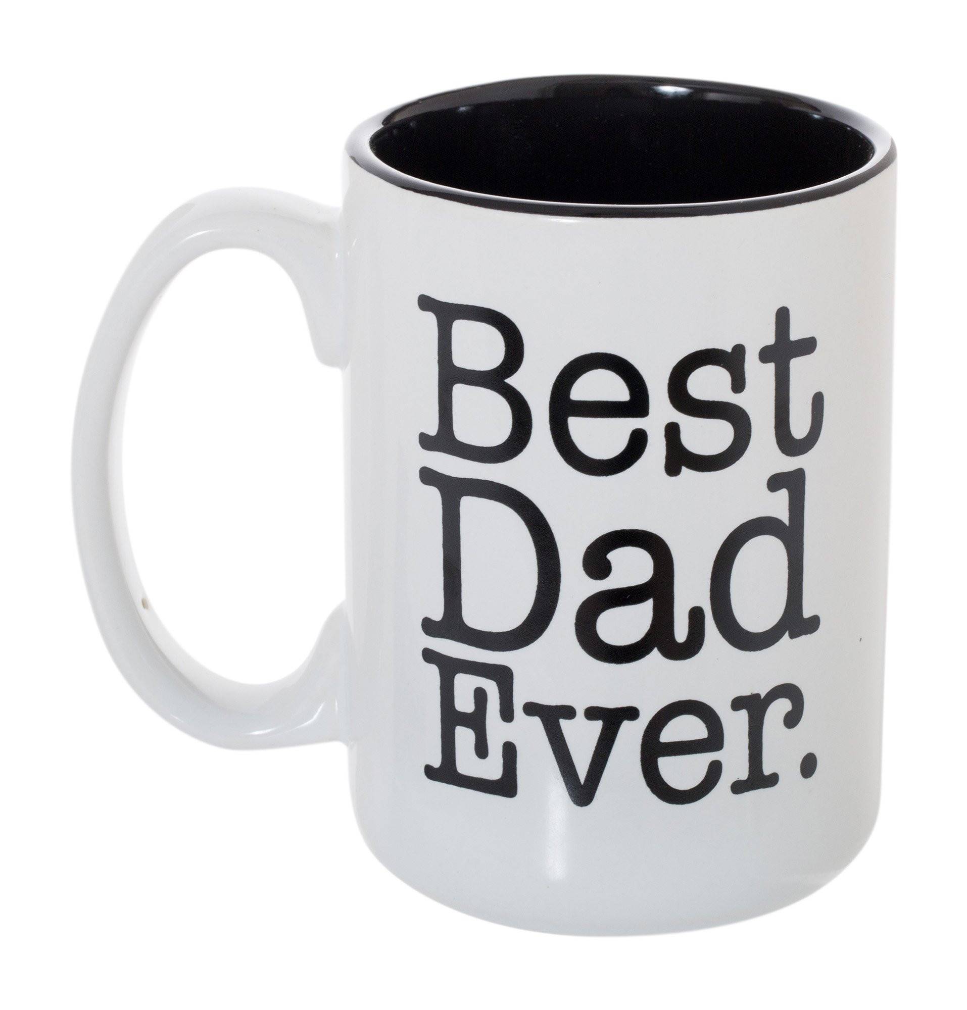 Best Dad Ever Deluxe Black Inlay Large 15 oz Double-Sided Coffee Tea Mug | Amazon (US)