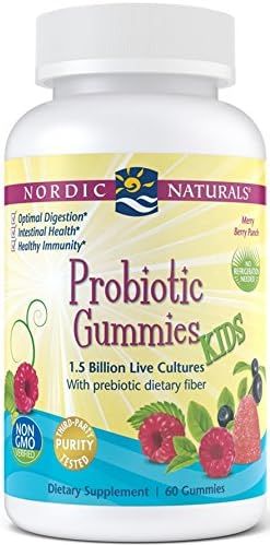 Nordic Naturals Probiotic Gummies Kids - 1.5 Billion Live Cultures in Synergistic Blend of Prebio... | Amazon (US)