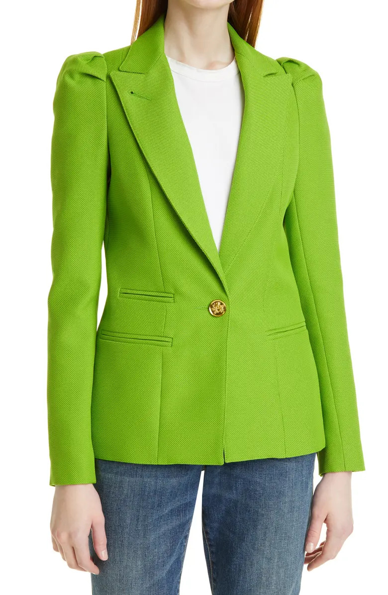Box Pleat Puff Sleeve Blazer | Nordstrom