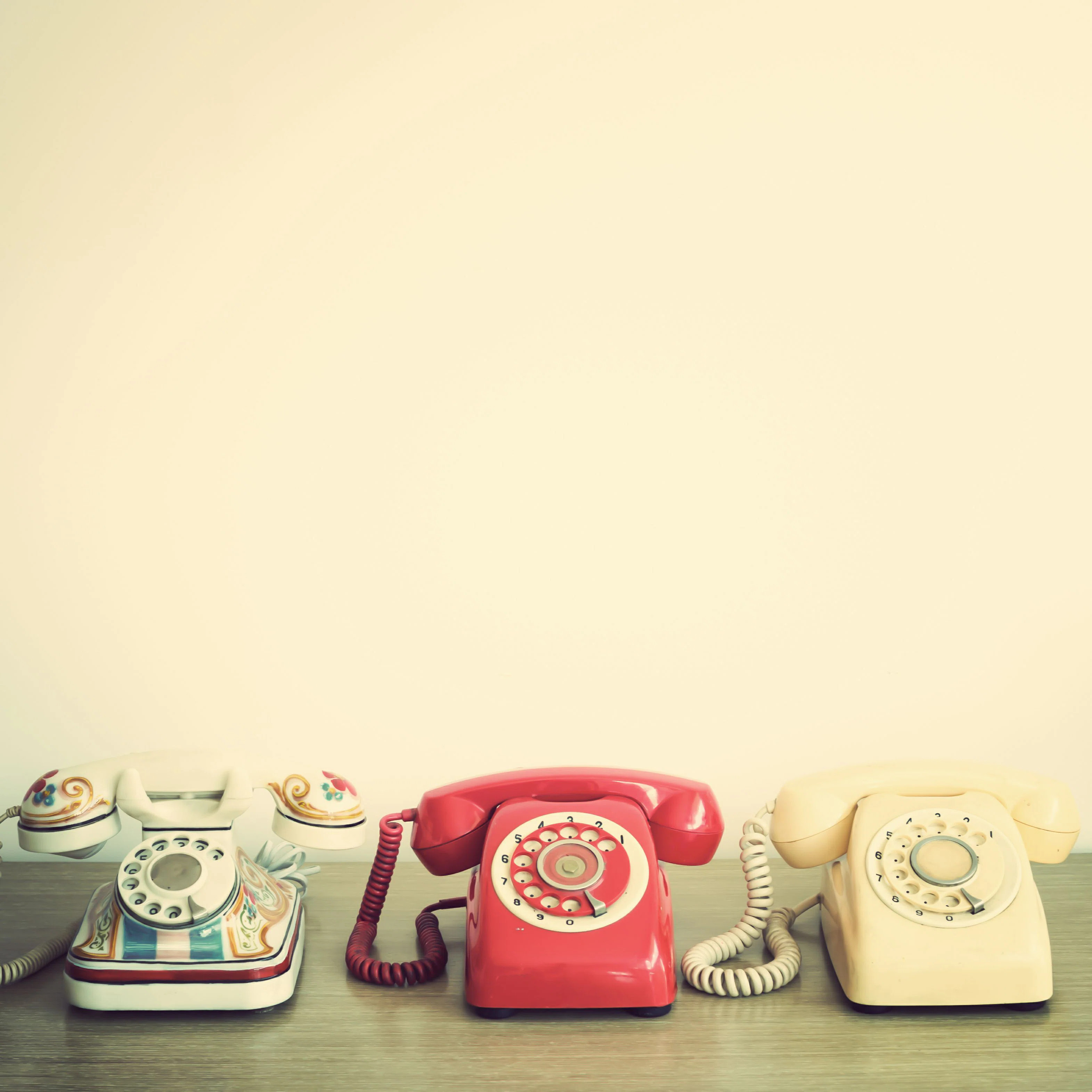 Ebern Designs Axsel Retro Telephones by - Wrapped Canvas Photograph | Wayfair | Wayfair North America