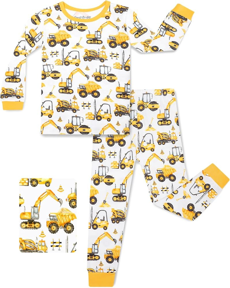 Bamboo Viscose Toddler Pajamas Boys Girls Baby 12M-8Y Pjs Sets Kids 2pcs Long-Sleeve Snug fit Sle... | Amazon (US)