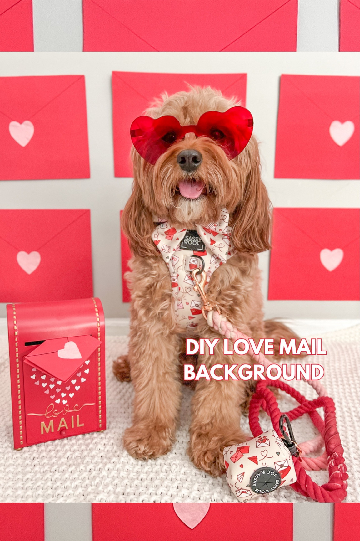 Check out my new DIY REEL on how to make this Valentines love mail background! Linked valentines box and others below! 