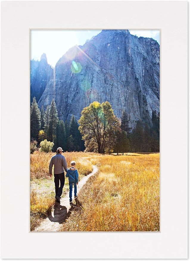 8x10 Mat for 12x16 Frame - Precut Mat Board Acid-Free White 8x10 Photo Matte Made to Fit a 12x16 ... | Amazon (US)