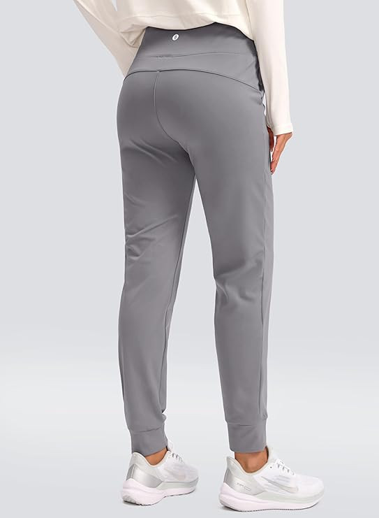 SANTINY Women's Fleece Lined Joggers Water Resistant High Waisted Thermal Sweatpants Winter Pants... | Amazon (US)