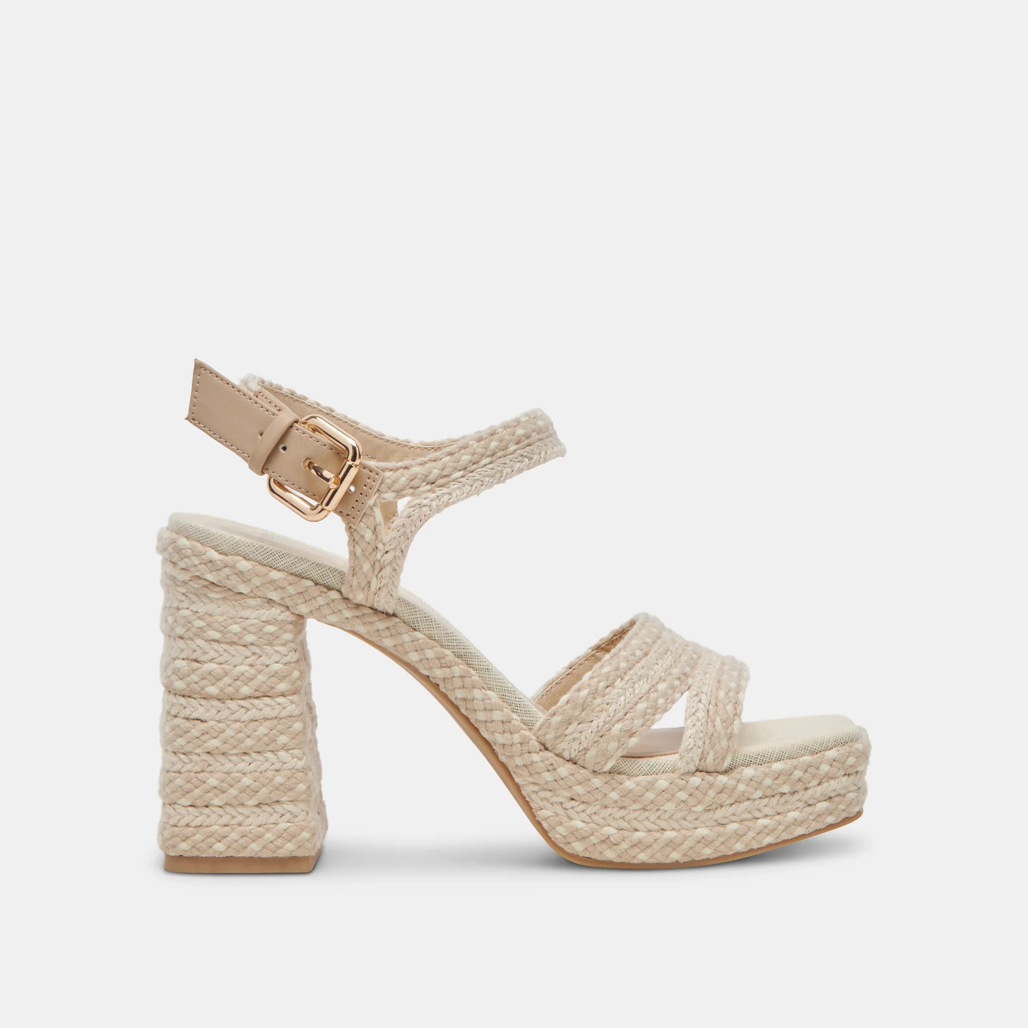 ARNELA HEELS DUNE MULTI WOVEN | DolceVita.com