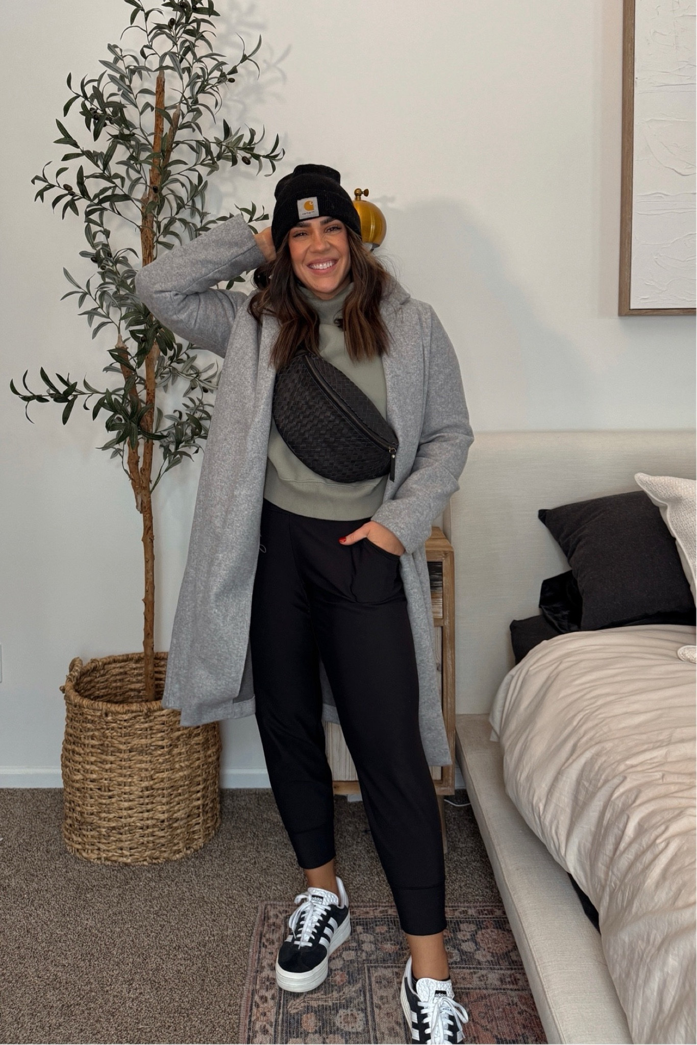 Easy and comfortable winter airport outfit. Bag is @wearemandrn on IG and code nina15. 
Mom winter outfit
Comfy casual look


#LTKmidsize #LTKstyletip #LTKSeasonal