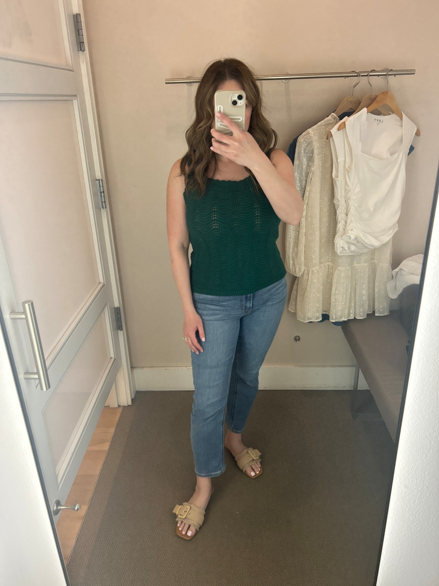 Spring ootd, loft, gap, green 

#LTKSaleAlert #LTKMidsize #LTKPetite