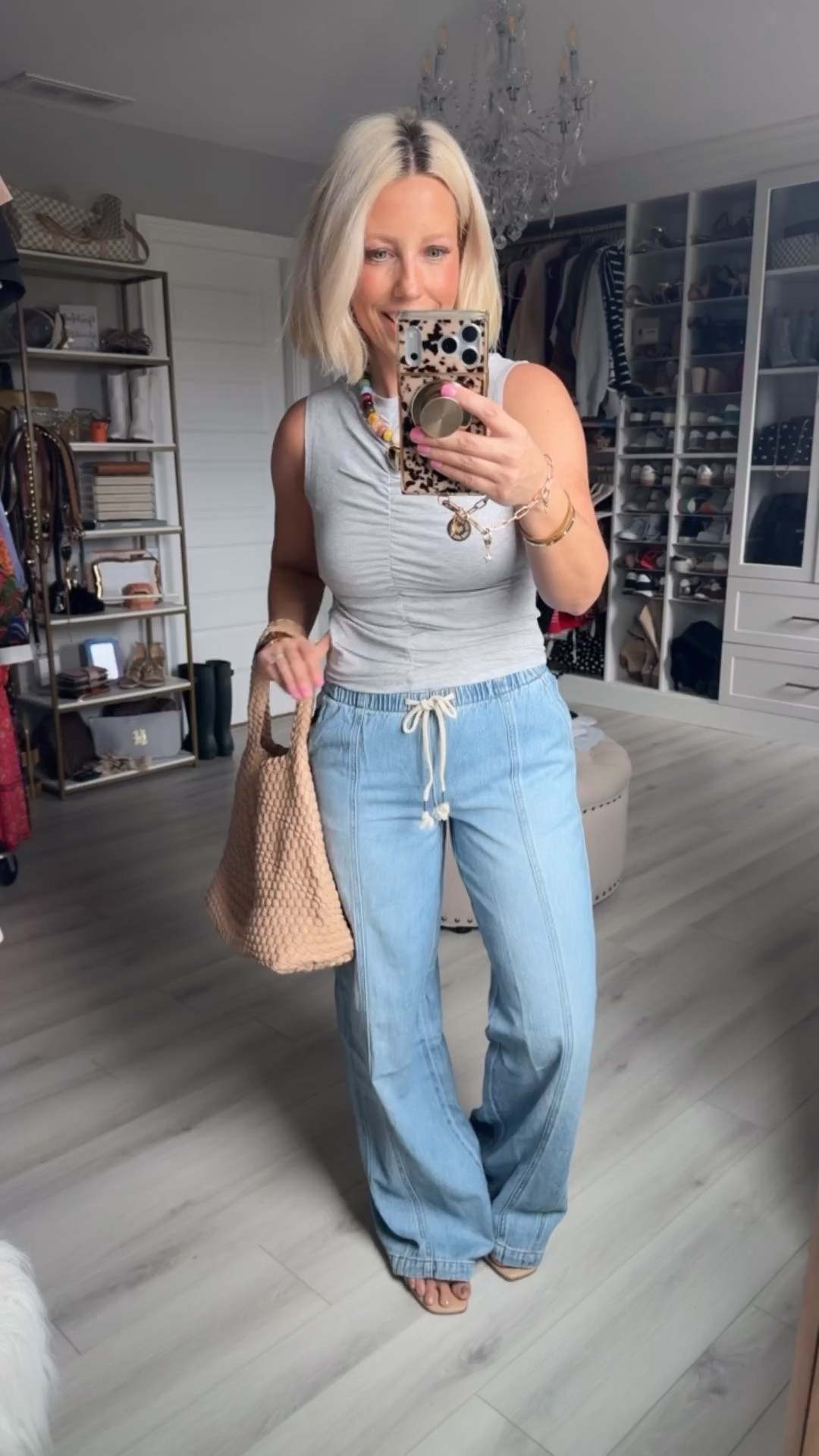 Here comfy denim pants are showing restocked for me!!!
⬇️⬇️⬇️
Pants and tank size smalll

#LTKootd #LTKSaleAlert #LTKSeasonal