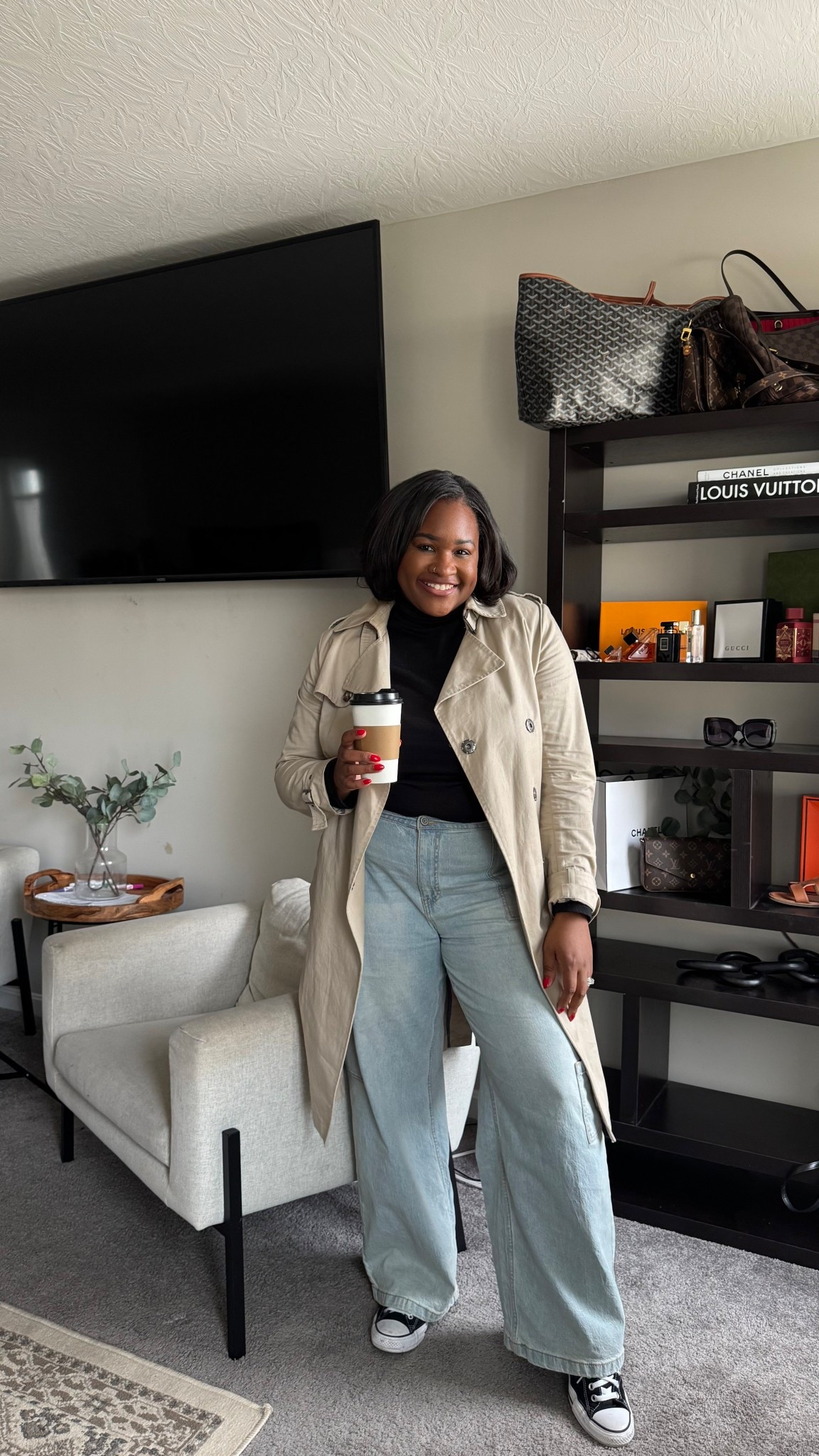 What I Wore to Church! Minimalist. Modest. Classic. These comfy jeans from Walmart are my favorite 🫶🏽💒 

#LTKSeasonal #LTKMidsize #LTKStyleTip