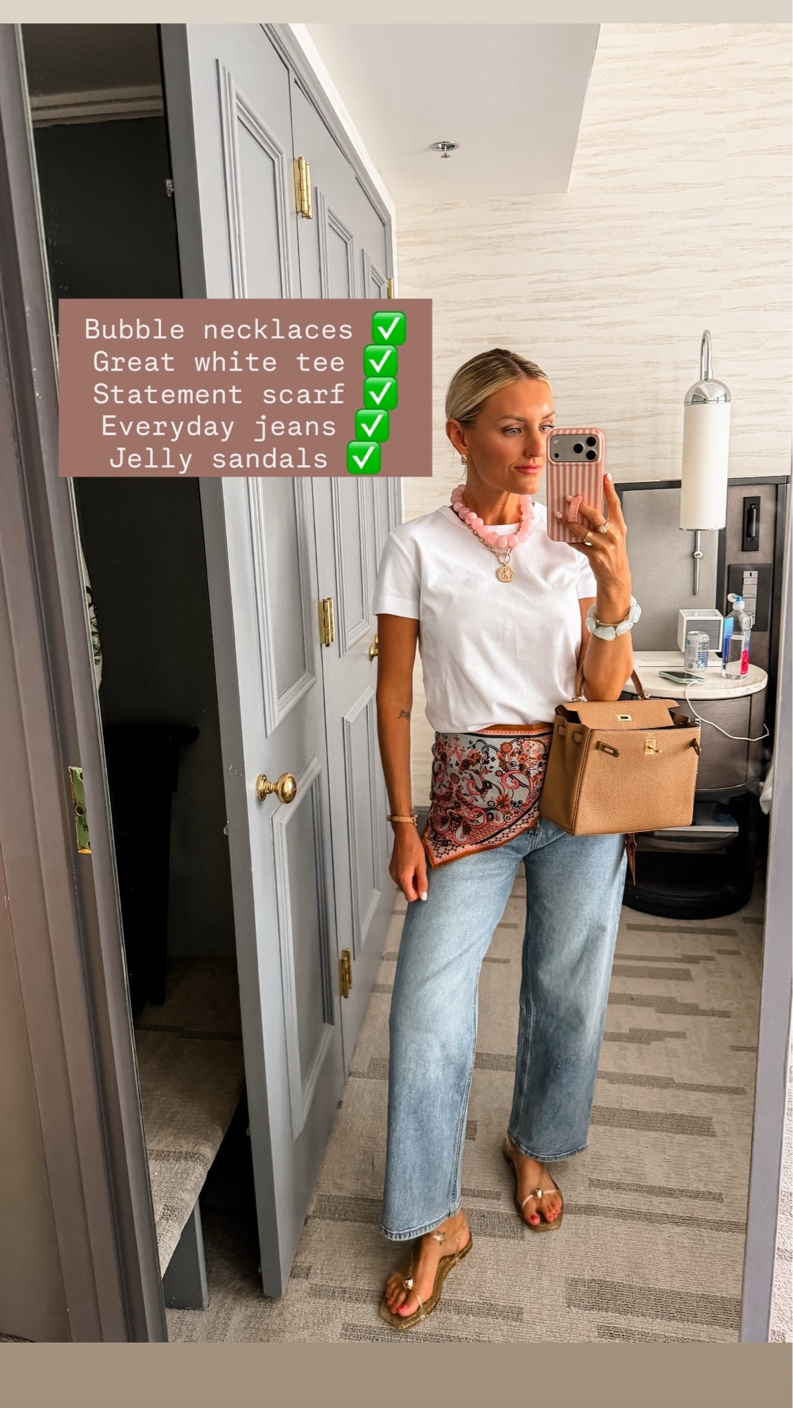 An elevated everyday look created by adding fun accessories to closet basics 👏🏼 wearing S/27.

Loverly Grey, Zara, summer fashion, summer outfit ideas, white tee outfit

#LTKootd #LTKSeasonal