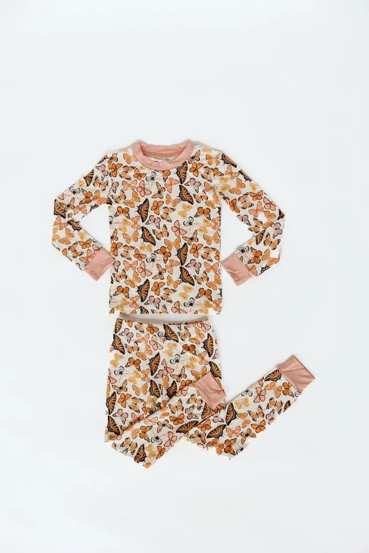 Butterfly Long Sleeve Pajama Set | PEGGI + ME