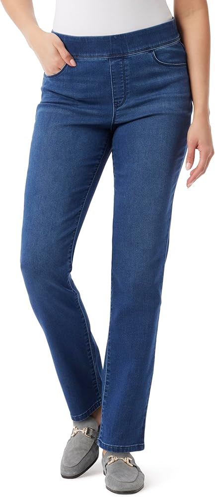 Gloria Vanderbilt Womens Amanda Pull on High Rise Jean Standard | Amazon (US)