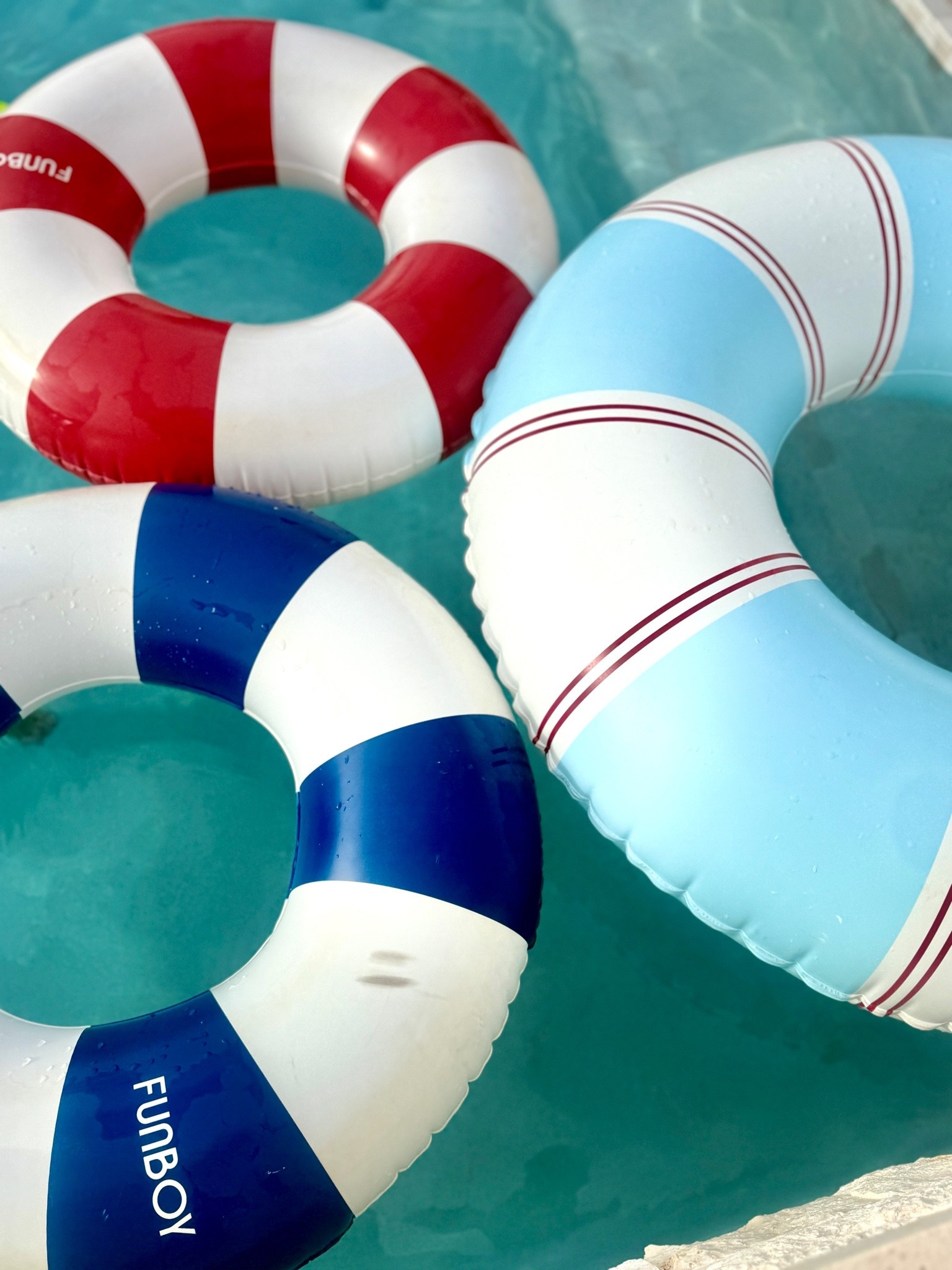 Our favorite pool floats by @FUNBOY  perfect for Memorial Day and 4Th of July! ❤️🤍💙

#LTKHome