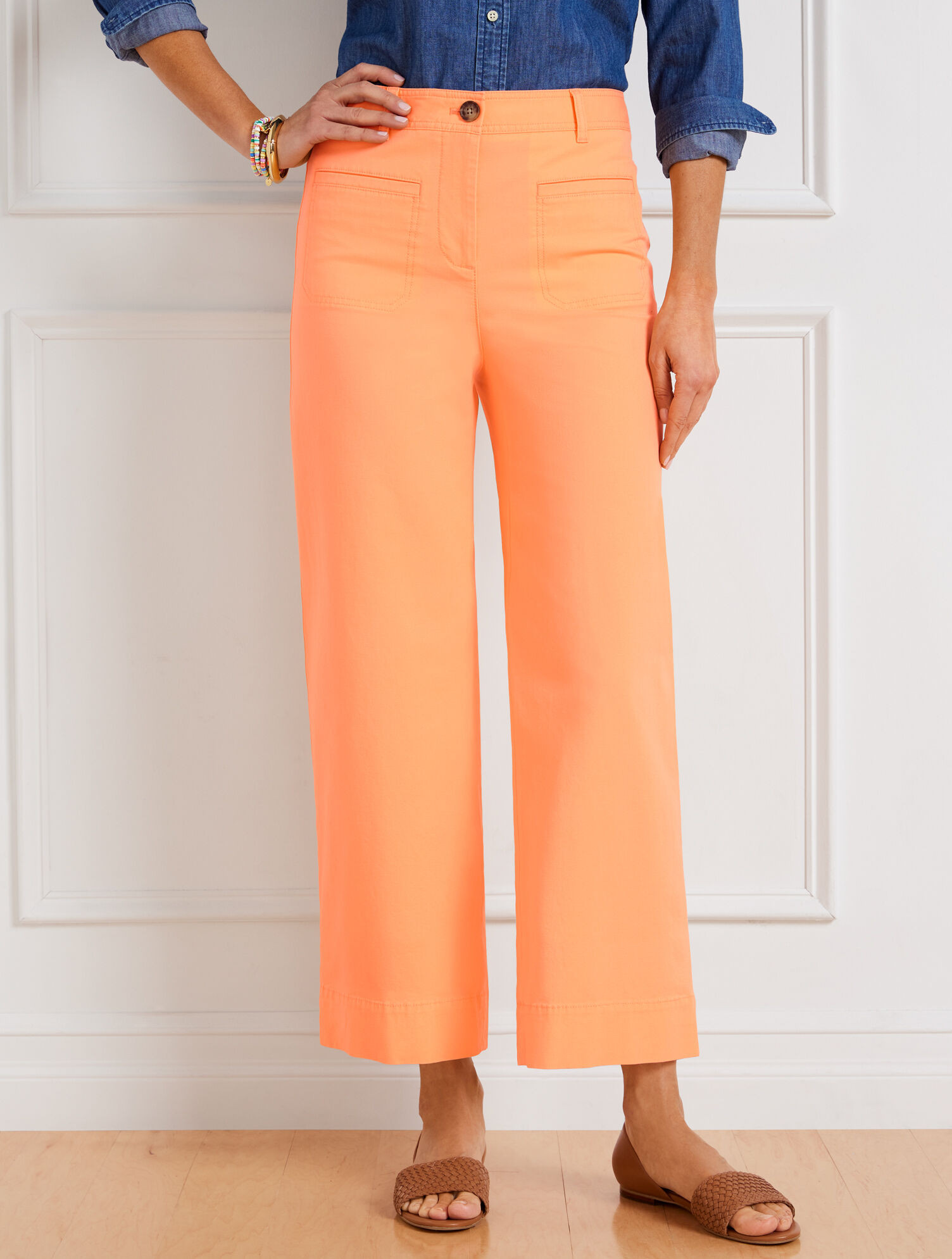 Wide Crop Pants | Talbots