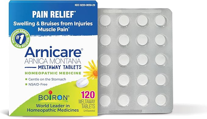 Boiron Arnicare Tablets for Pain Relief from Muscle Pain, Joint Soreness, Swelling from Injury or... | Amazon (US)