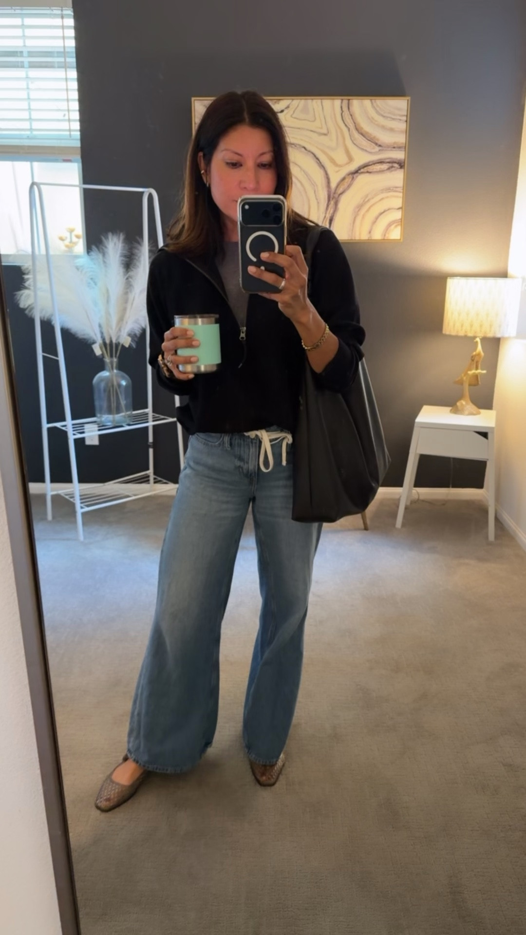 Happy Saturday- 

Weekend mom outfit 
Jeans BR linked recent style 
wearing 25 
Shoes fit tts 

#LTKootd #LTKPetite #LTKmomlife