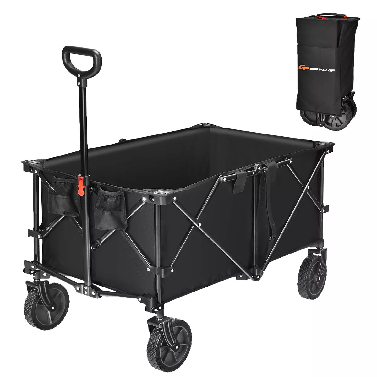 Costway Collapsible Folding Wagon Cart Outdoor Utility Garden Trolley Buggy Shopping Toy | Target