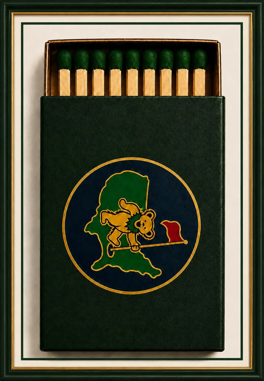 Grateful Dead Inspired Golf Poster | Masters Inspired Matchbook Art Print | 13x19 Golf Wall Decor | Golf Simulator & Man Cave Decor | Etsy (Global)