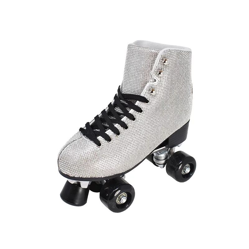 Cosmic Skates Women's Archie Rhinestone Dual Use Roller Skates, Grey, 6 | Kohl's