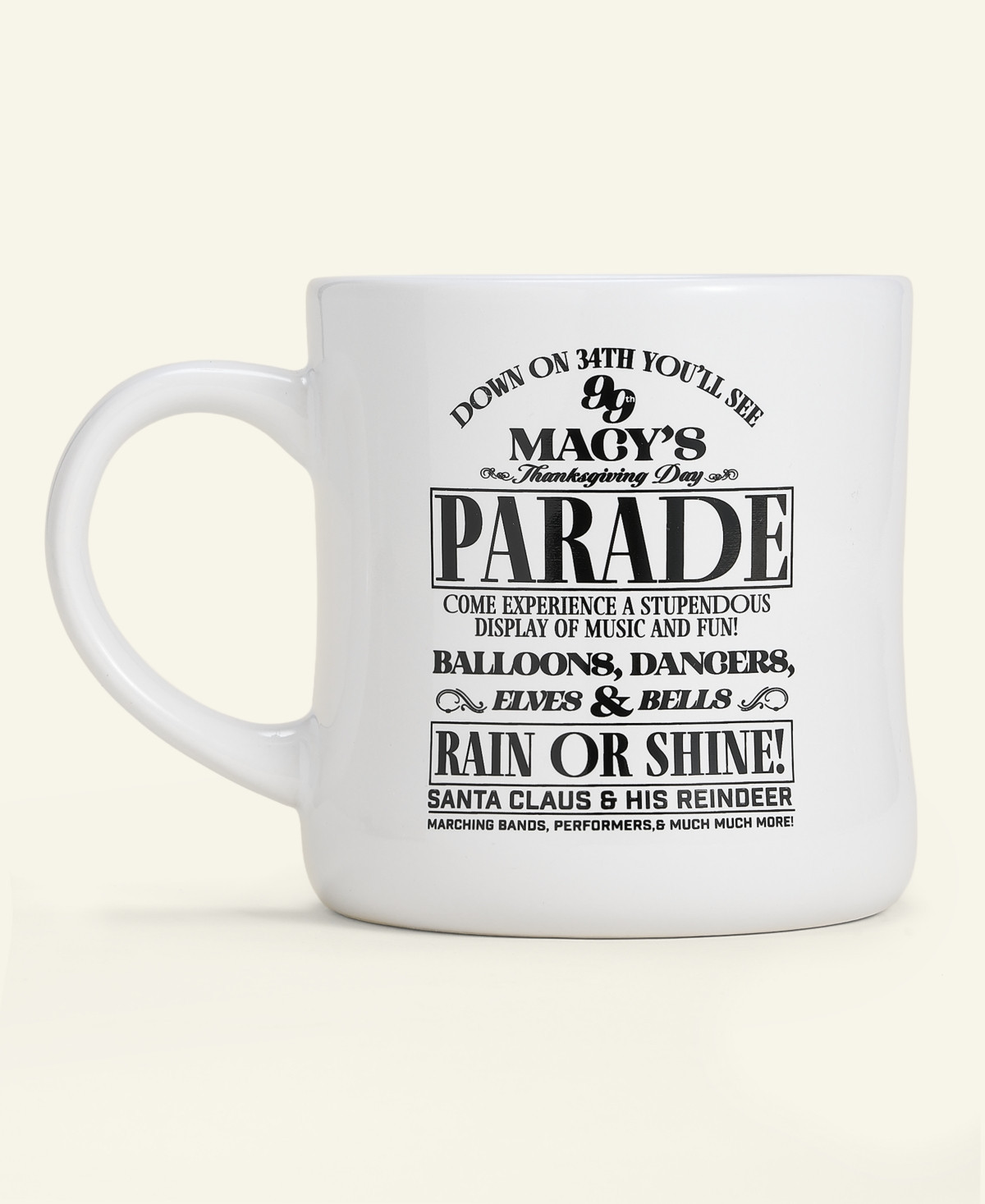 Macy's Thanksgiving Day Parade 2025 Commemorative Newspaper Print Coffee Mug, Macy's Exclusive - Natural | Macy's
