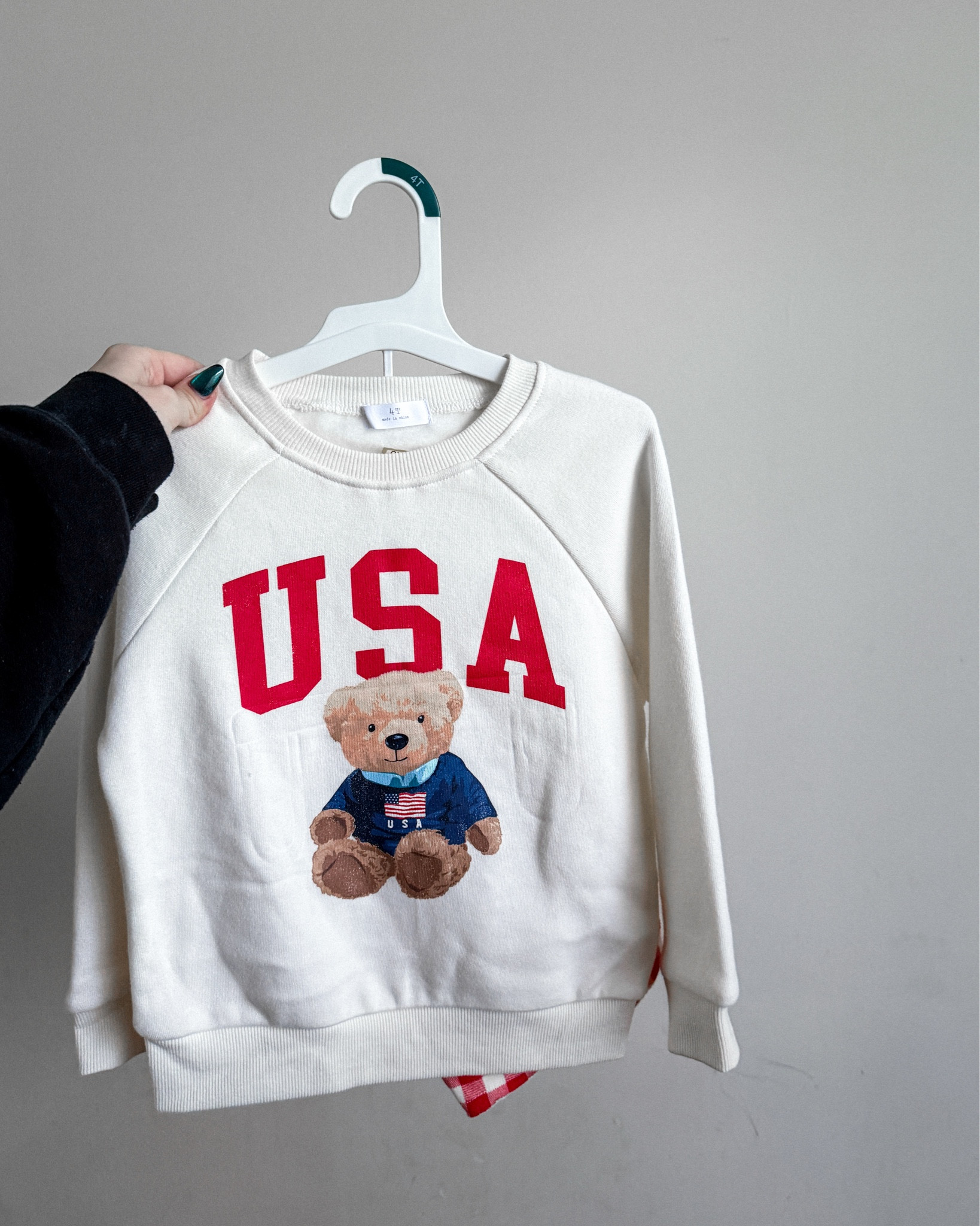 how cute is this teddy bear crewneck + shorts set!? 🧸🇺🇸 i found it on clearance yesterday and immediately added it to my cart! 🥹

#LTKKids #LTKSaleAlert #LTKFamily