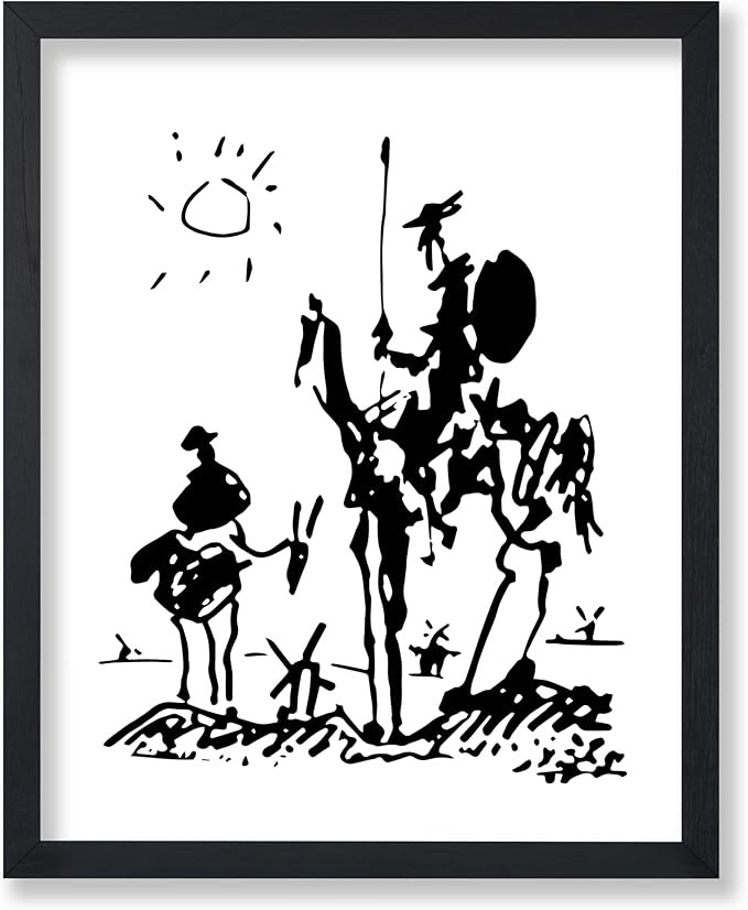 Poster Master Vintage Picasso Poster - Retro Don Quixote Print - Sketch Wall Art - Abstract Art -... | Amazon (US)