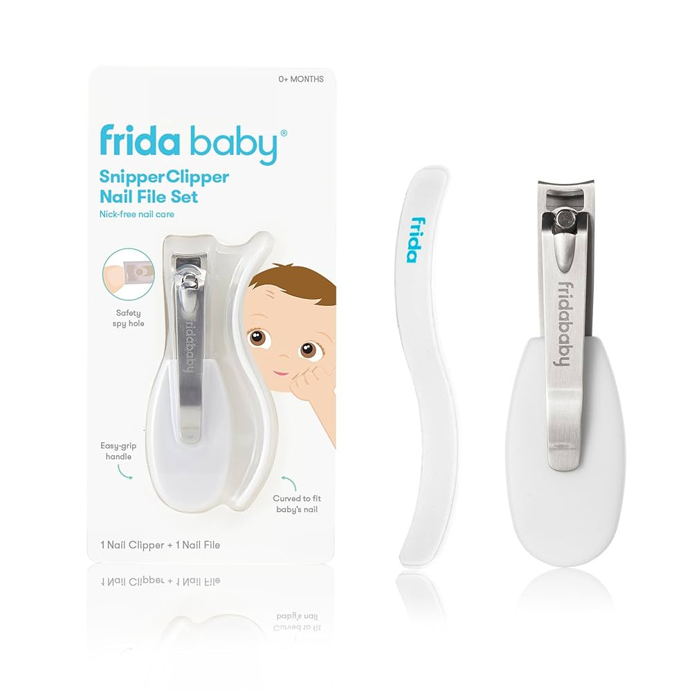 Frida Baby NailFrida Baby Nail Clippers & Nail File & Buffer for Newborns and Up, Safety Spyhole,... | Amazon (US)
