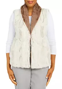 Plus Size Faux Fur Vest | Belk
