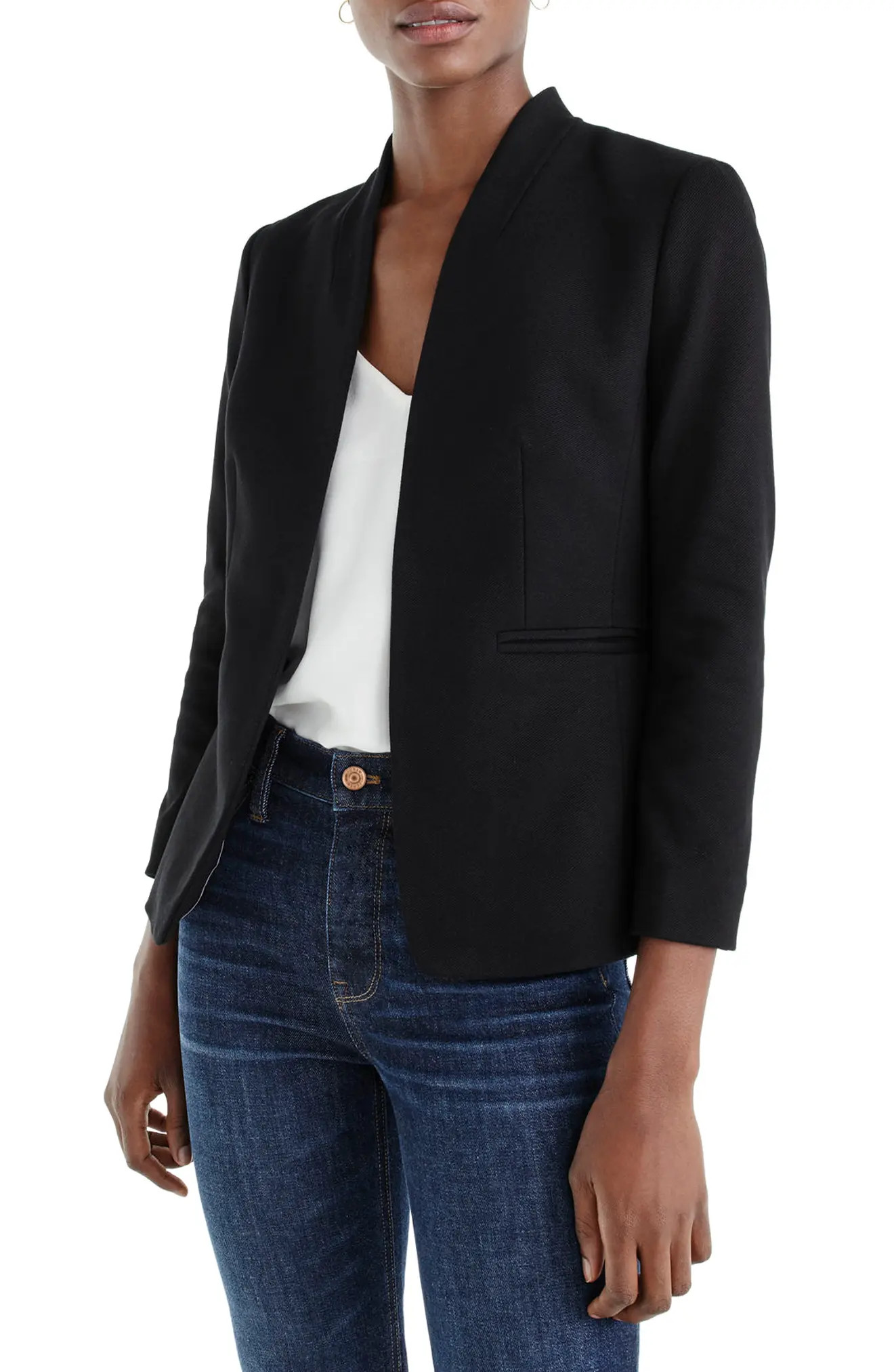 Women's J.crew Going Out Blazer, Size 6 - Black | Nordstrom