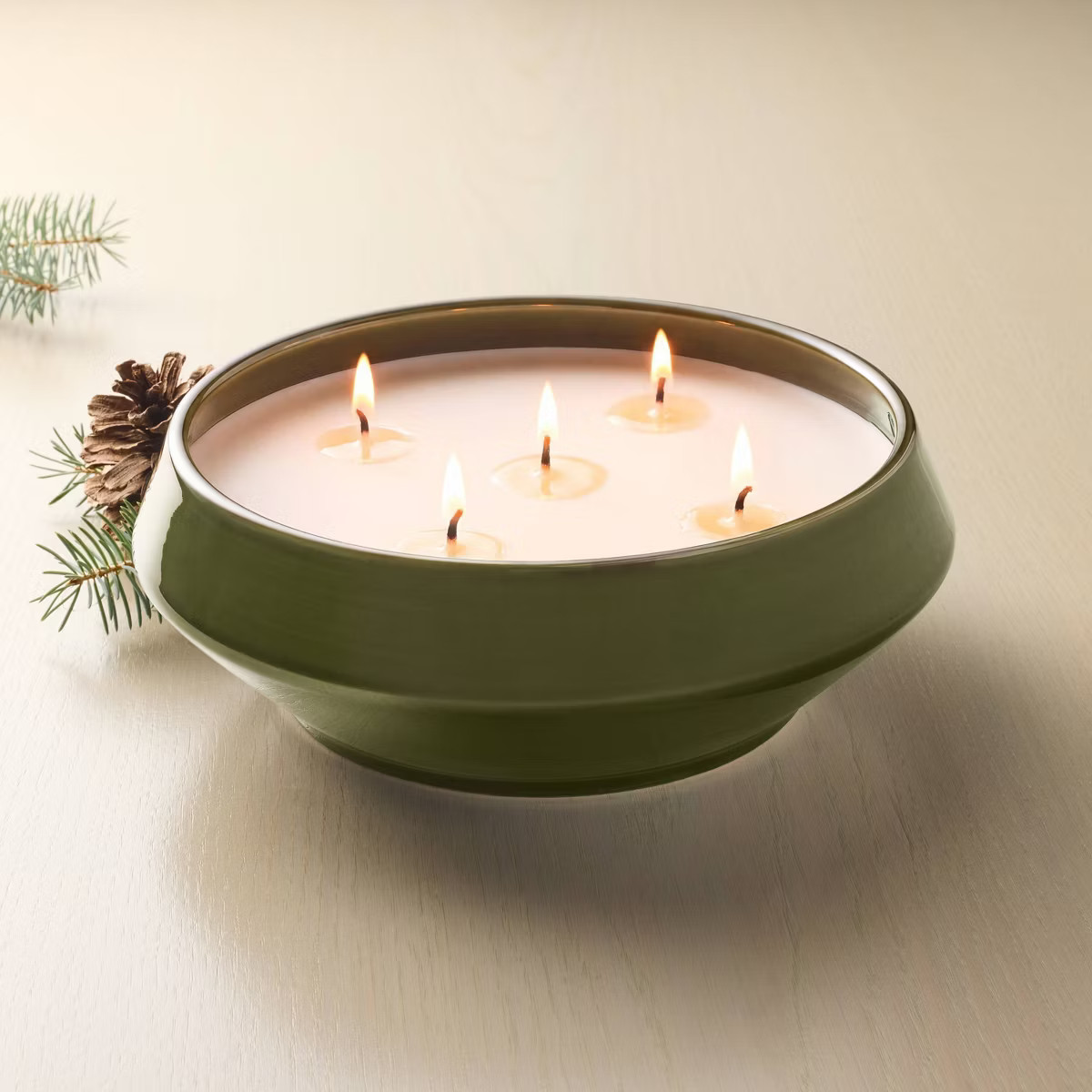 5 Wick Extra Large Ceramic Fireside Spruce Scented Jar Candle 32oz - Hearth & Hand\u2122 with Mag... | Target