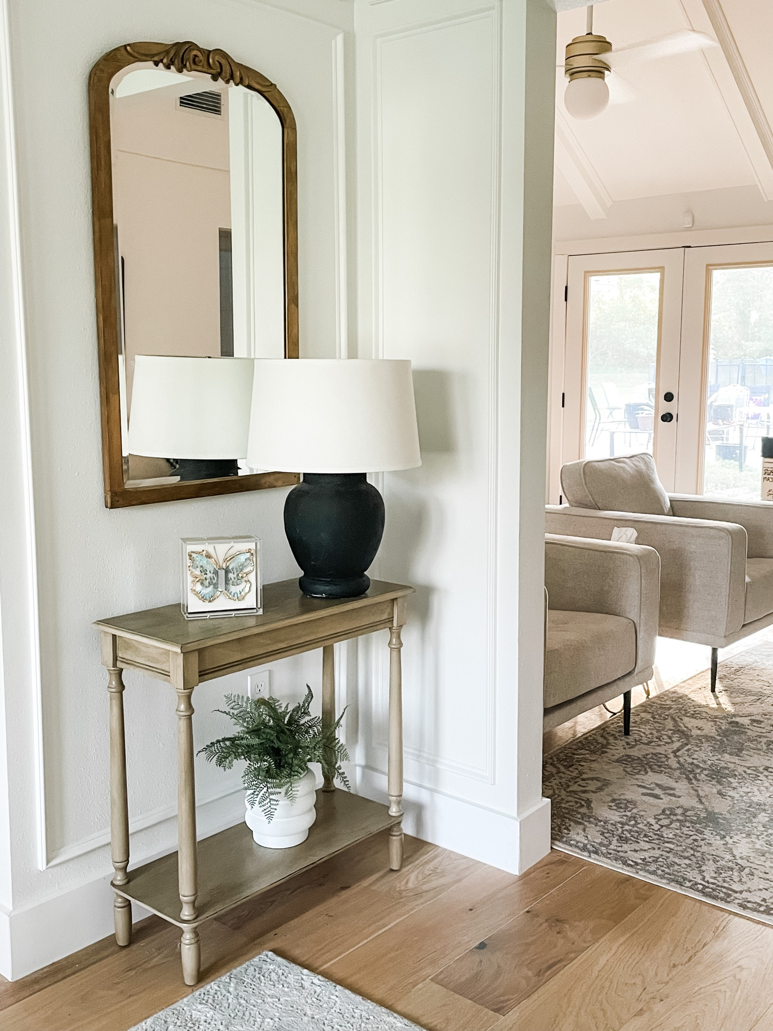 Entryway table styling. It took me awhile to decide on a table but I love this one. Foyer is almost complete. 

#LTKunder100 #LTKhome #LTKfamily