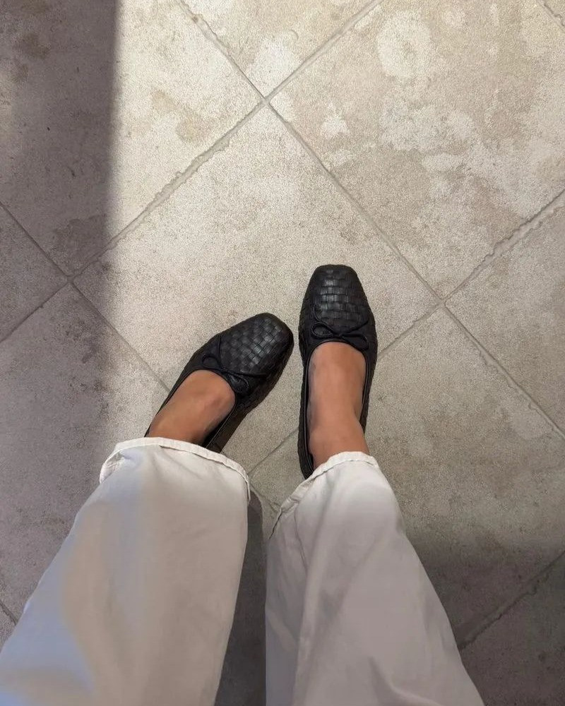 Flats, loafers and ankle boots for fall, plus jackets and accessories from my original collection.

The photo shows black woven flats with white trousers. The linked Quince pair is Cognac, marked Similar; trousers are not linked.

Other Similar options: Zara leopard flats for Sezane Matilda; Marcona Beige Geneva jacket for brown; Madewell Ashley Oxblood loafers for black Ashley and Jamie Haller Oxblood; Tuckernuck Vivian mocha suede loafers for Sezane Marceau. J.Crew Verona is Rosey Vellum; sizes 10 and 11 were available, with other sizes on preorder. Aritzia Generation blazer is not included. The other linked pieces are additional options from the collection and are not all pictured.

Affiliate links: I may earn a commission from purchases. More outfit ideas: https://www.itscasualblog.com/ #BalletFlats #Loafers #AnkleBoots 

 #LTKSeasonal #LTKWorkwear