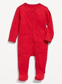 Unisex Sleep & Play 2-Way-Zip Footed One-Piece for Baby | Old Navy (US)