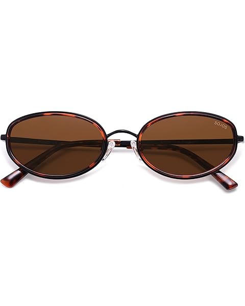 Retro Oval Sunglasses for Women Men Trendy Large Round Y2k Sunnies AP3681 | Amazon (US)
