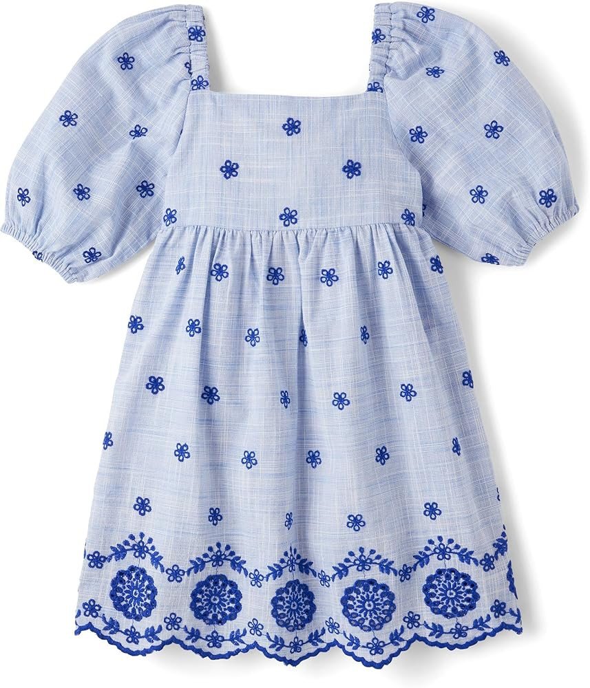 Gymboree Girls' and Toddler Short Sleeve Tiered Dresses | Amazon (US)