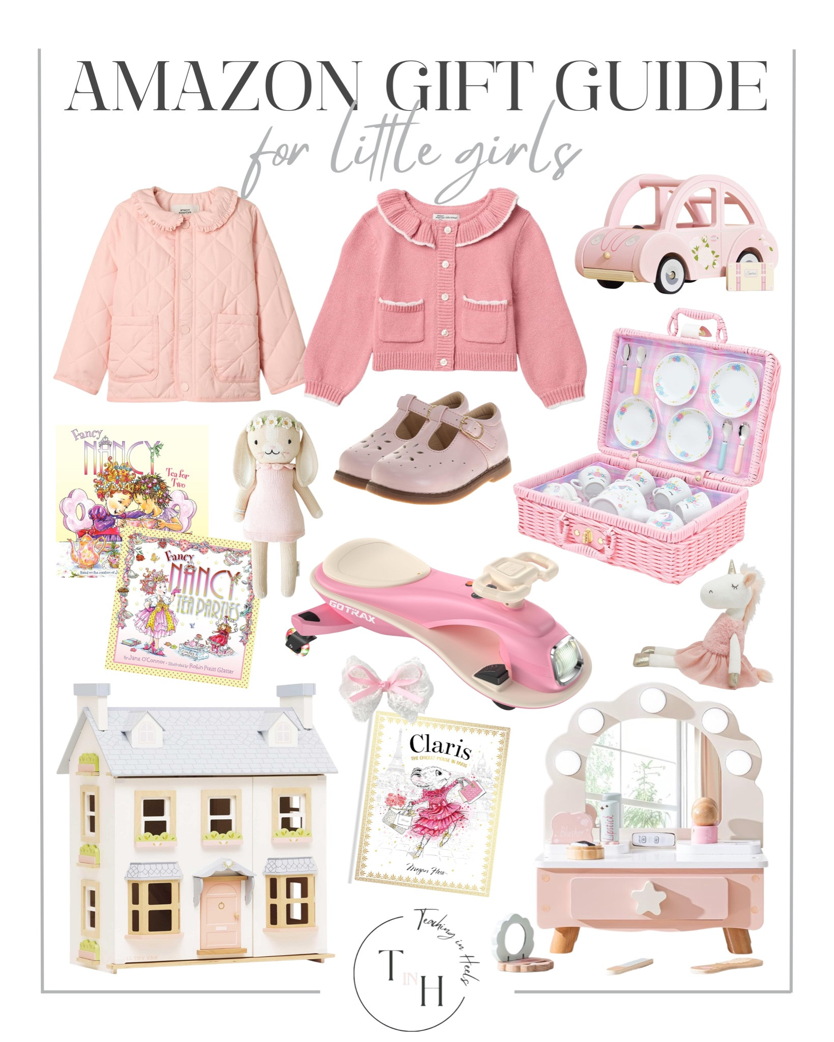 Amazon Gift Guide for Little Girls

Dress up clothes
Arts & crafts kits
Dollhouse accessories
Tea party sets
Fairy wings
Barbie playsets
Jewelry making
Stuffed animals
Coloring books
Princess dresses

#LTKGiftGuide #LTKSeasonal #LTKKids