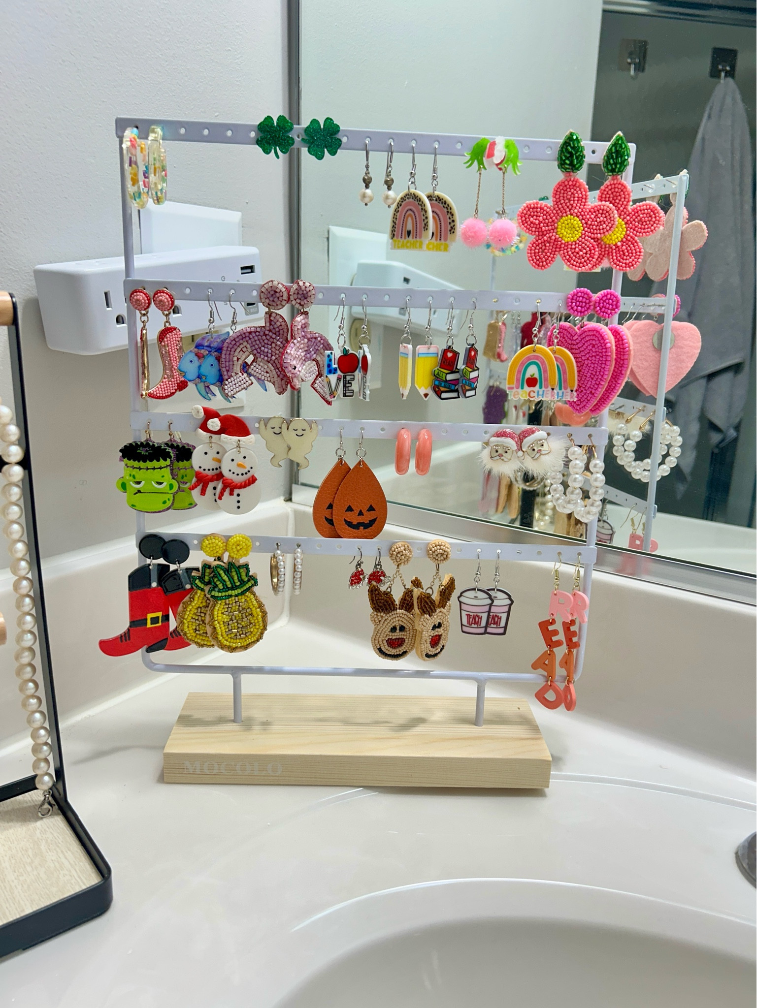 Earring organizer / teacher earrings