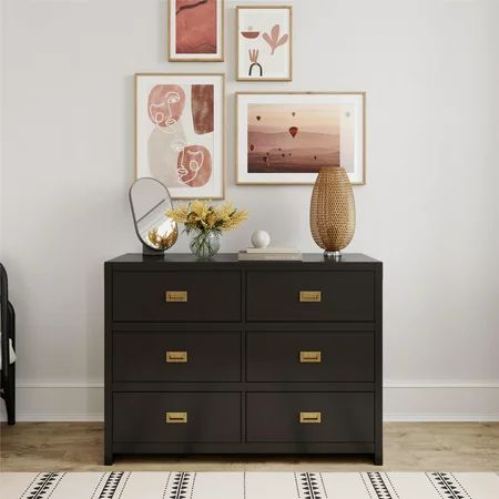 Baby Relax Miles 6-Drawer Dresser Black | Walmart (US)