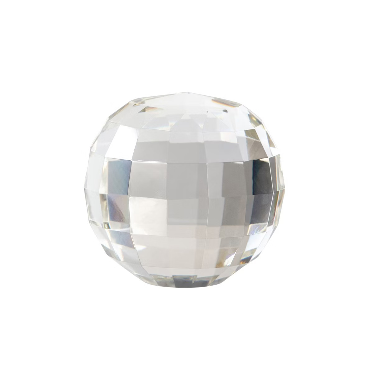Sagebrook Home 4" Crystal Orb Decor - Contemporary Elegant Clear Frosted Round Crystal Decorative... | Target
