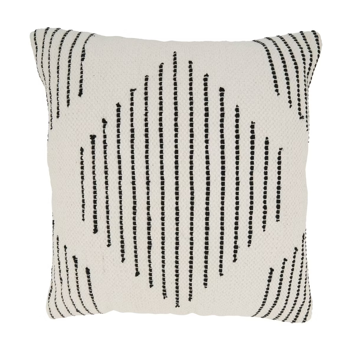 20"x20" Oversize Geometric Grace Diamond Woven Poly Filled Square Throw Pillow - Saro Lifestyle | Target