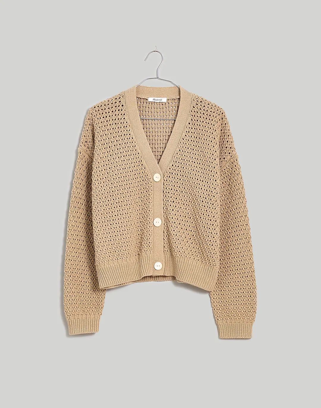 Open-Stitch Crop Cardigan Sweater | Madewell