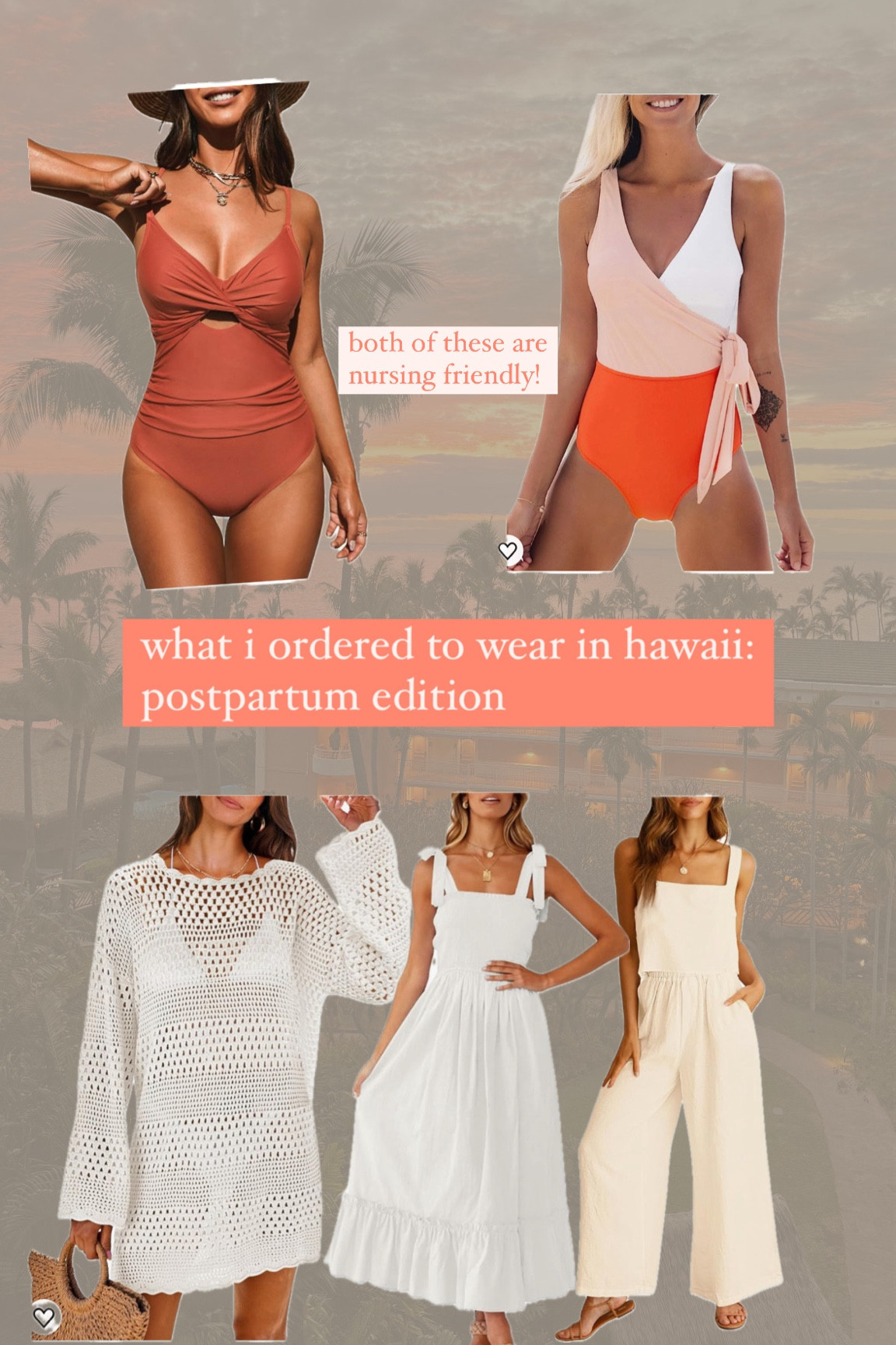 Getting in a bathing suit 3 months postpartum was not the most fun 🤪 but these 2 suits were great and made me feel confident on the beach! 

#LTKfindsunder50 #LTKswim #LTKbaby