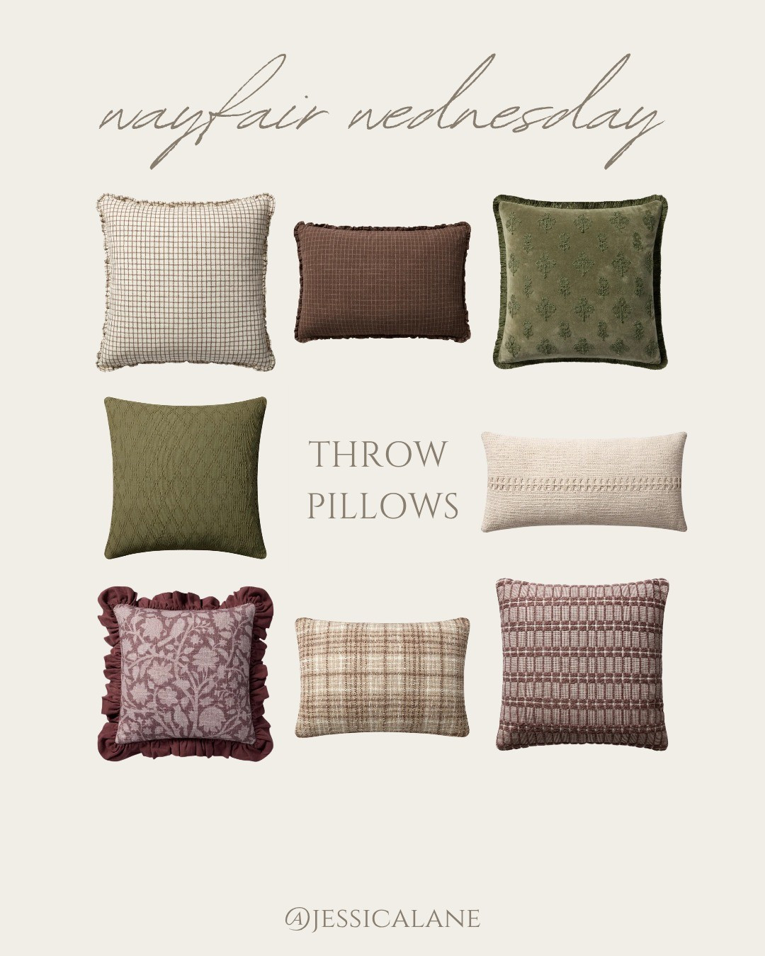 Throw pillows by Chris Loves Julia that bring in pattern, texture, and that designer-layered look without having to redo the whole space.#ChrisLovesJulia #WayfairHome

#LTKSeasonal #LTKFindsUnder100 #LTKHome